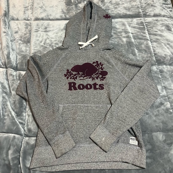 Roots hoodie | Great condition | Grey and burgundy - Picture 1 of 1